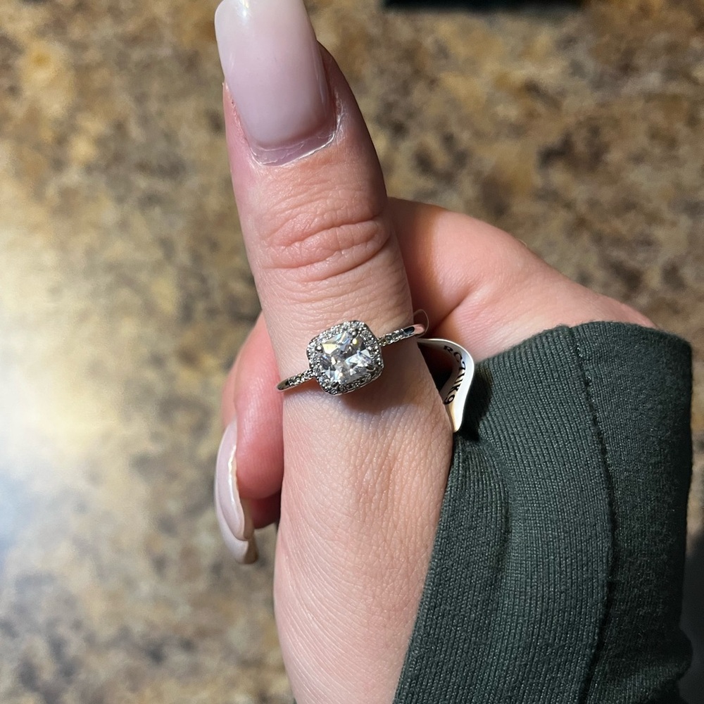 Charmed Aroma | Size 10 Elegant Square Cut Ring